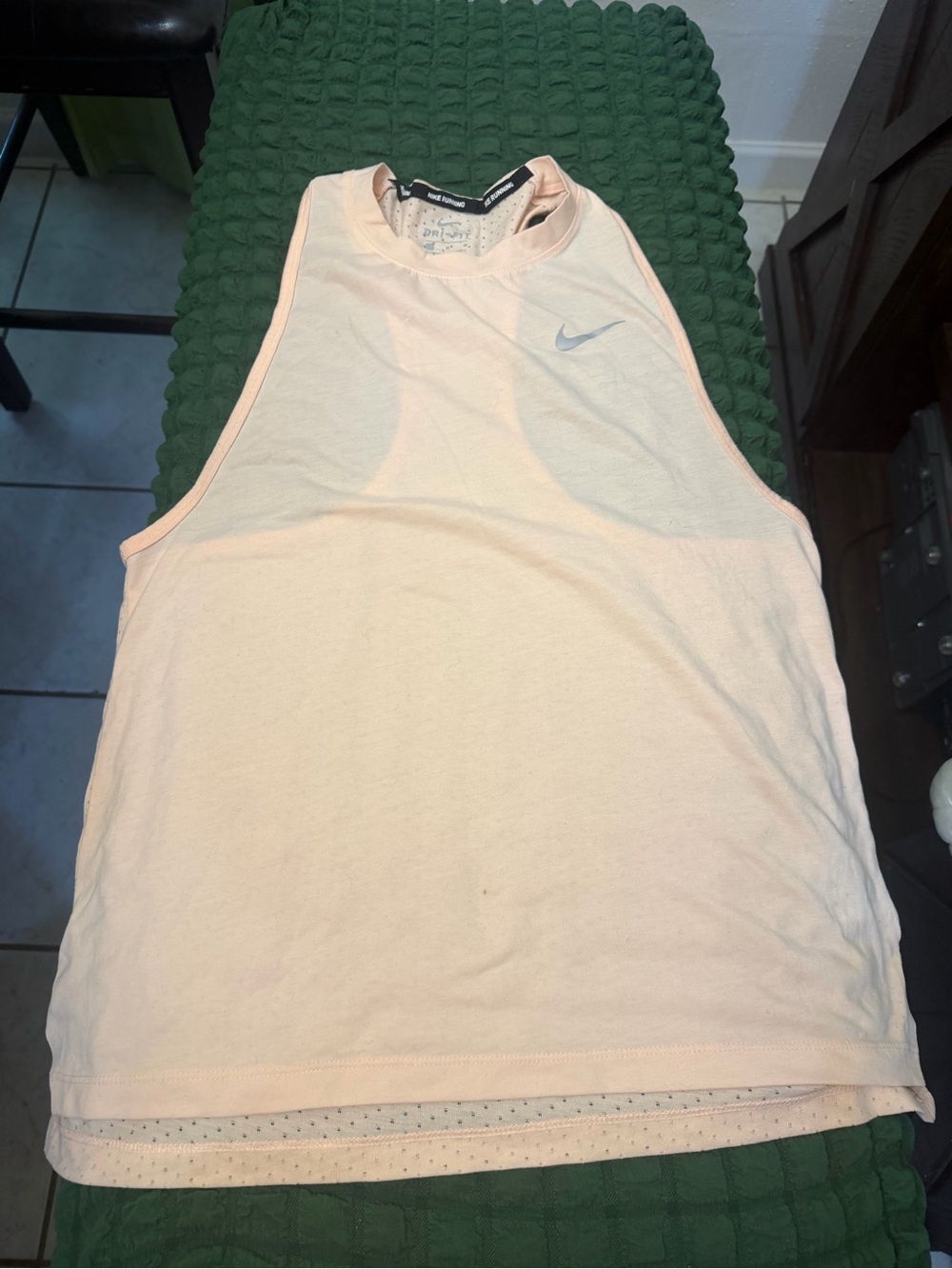 Nike Light Pink Athletic Tank Top with Swoosh